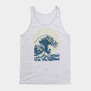 Japanese Wave design Tank Top